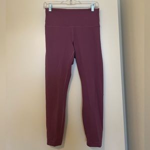 Lululemon Wunder Train High-Rise Tight 25” - Vintage Plum - Size 10